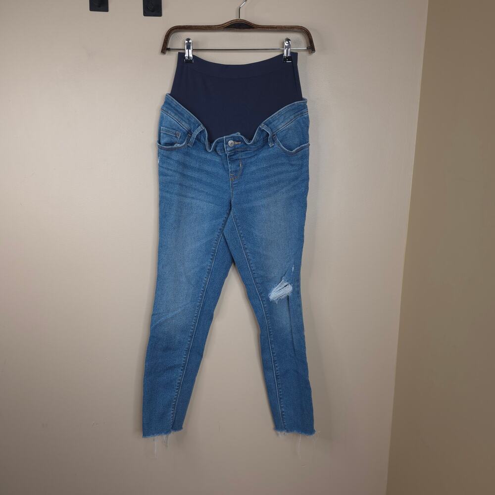 Old Navy Maternity Full Panel Rockstar Super Skinny in Medium Wash Size 8M